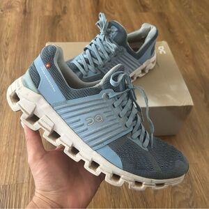ON CLOUDSWIFT blue athletic training running lace up shoes sneakers women’s 6.5
